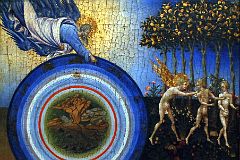 27A The Creation of the World and the Expulsion from Paradise - Giovanni di Paolo 1445 - Robert Lehman Collection New York Metropolitan Museum Of Art